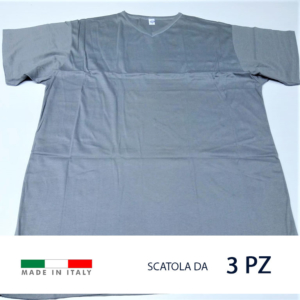 Maglia intima uomo elasticizzata, 100% cotone pettinato.