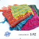 Sciarpa pashmina multicolor, 100% viscosa. Dimensioni 70×200 cm Prezzo riferito alla confezione da 1 pezzo Prodotto importato