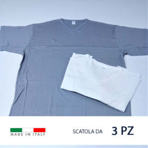 Maglia intima uomo elasticizzata, 100% cotone pettinato. Tabella taglie forti: