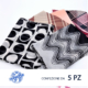 Foulard donna 100% poliestere. Dimensioni 30x160 cm.