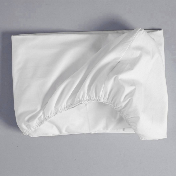 Lenzuolo sotto con angoli per letto singolo, 100% cotone naturale